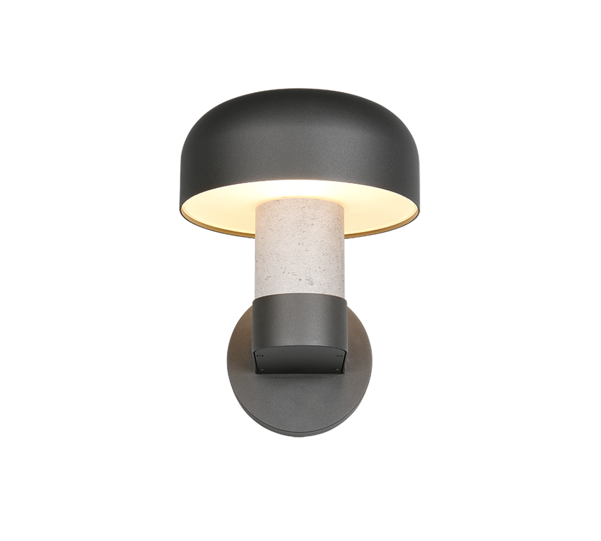 Aplique de exterior Trio Fraser LED concrete look 3000K IP54 262560178