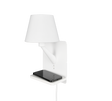 Aplique de pared Trio Comfort LED blanco mate 2700K 31cm 262670131