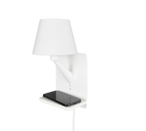 Aplique de pared Trio Comfort LED blanco mate 2700K 31cm 262670131