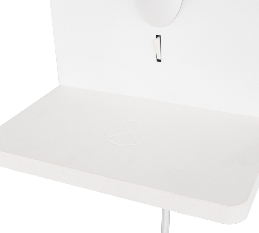 Aplique de pared Trio Comfort LED blanco mate 2700K 31cm 262670131
