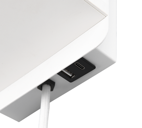 Aplique de pared Trio Comfort LED blanco mate 2700K 31cm 262670131