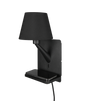 Aplique de pared Trio Comfort LED negro mate 2700K 31cm 262670132