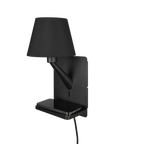 Aplique de pared Trio Comfort LED negro mate 2700K 31cm 262670132