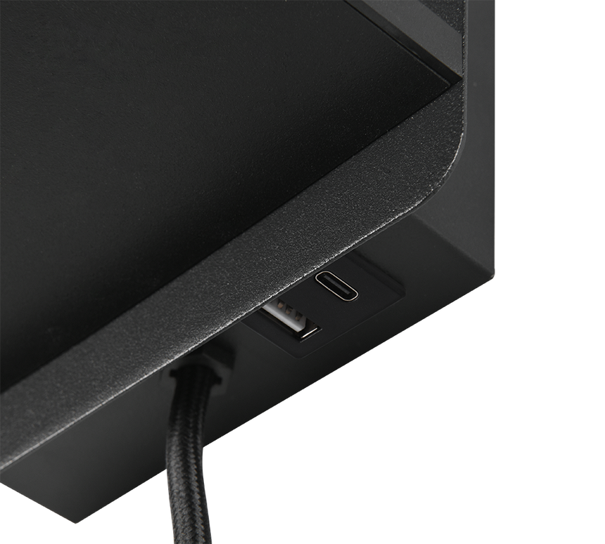 Aplique de pared Trio Comfort LED negro mate 2700K 31cm 262670132