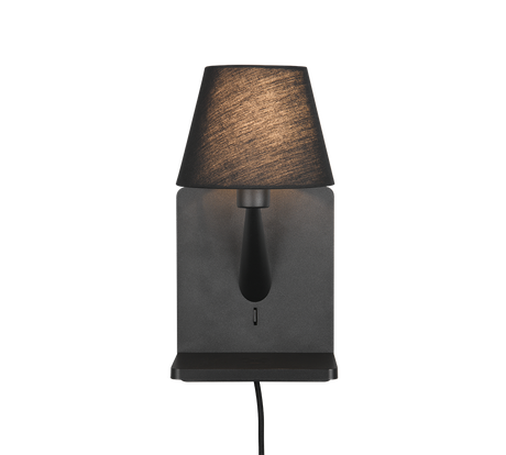 Aplique de pared Trio Comfort LED negro mate 2700K 31cm 262670132