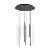 Lámpara colgante Ideal Lux Look negro LED 12 luces 19W Ø60cm 263434