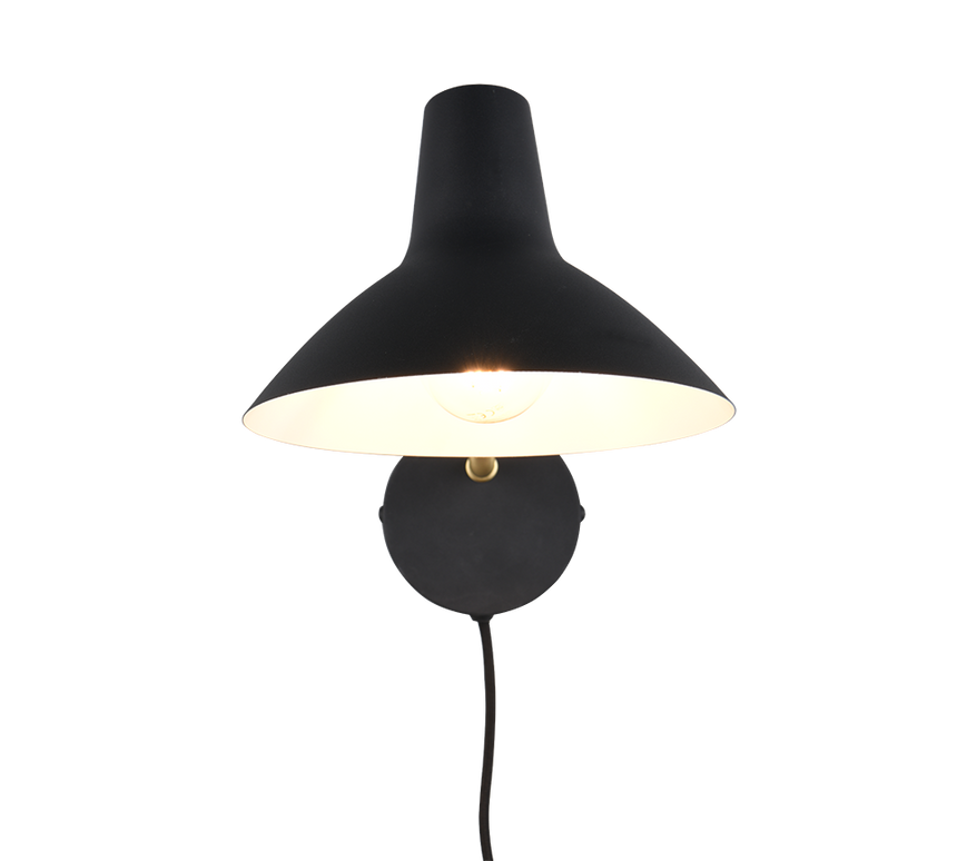 Aplique de pared Trio Traveller negro y dorado 38cm 263470180 - vista 3