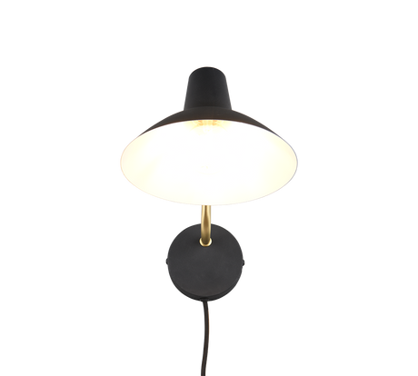 Aplique de pared Trio Traveller negro y dorado 38cm 263470180 - vista 4