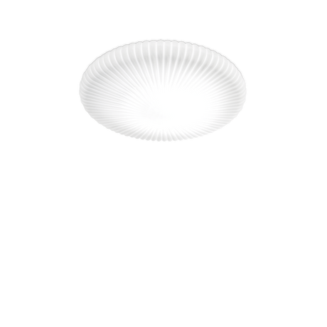 Plafón de techo Ideal Lux Atrium blanco cristal LED 29W Ø55cm 265841