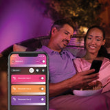 Philips Hue White and Color Ambiance Aplique de pared Resonate negro RGBW 16W IP44 1746430P7 - imagen 3