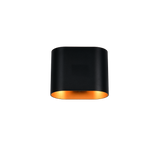 Aplique de pared Trio Alani LED negro y dorado 3000K 266100180