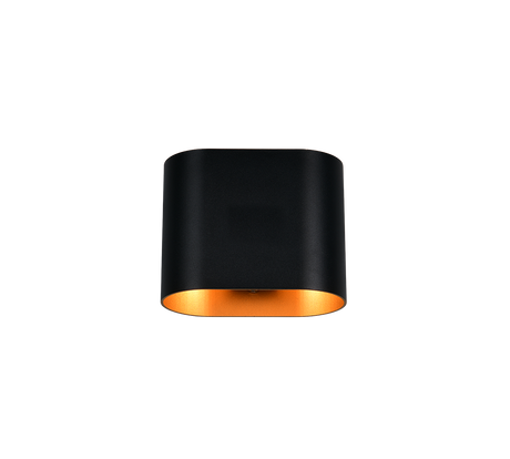 Aplique de pared Trio Alani LED negro y dorado 3000K 266100180