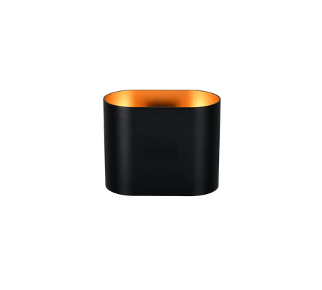 Aplique de pared Trio Alani LED negro y dorado 3000K 266100180