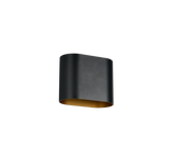 Aplique de pared Trio Alani LED negro y dorado 3000K 266100180