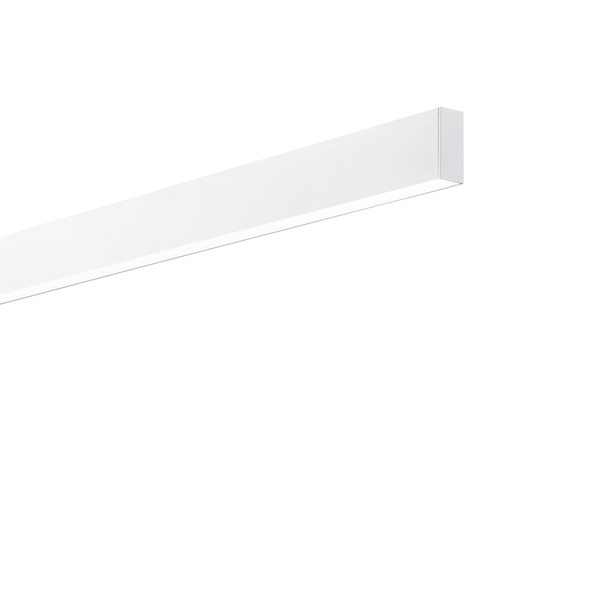 Sistema lineal Ideal Lux Steel blanco LED 2 luces 36W 3000K Ø107cm 267128
