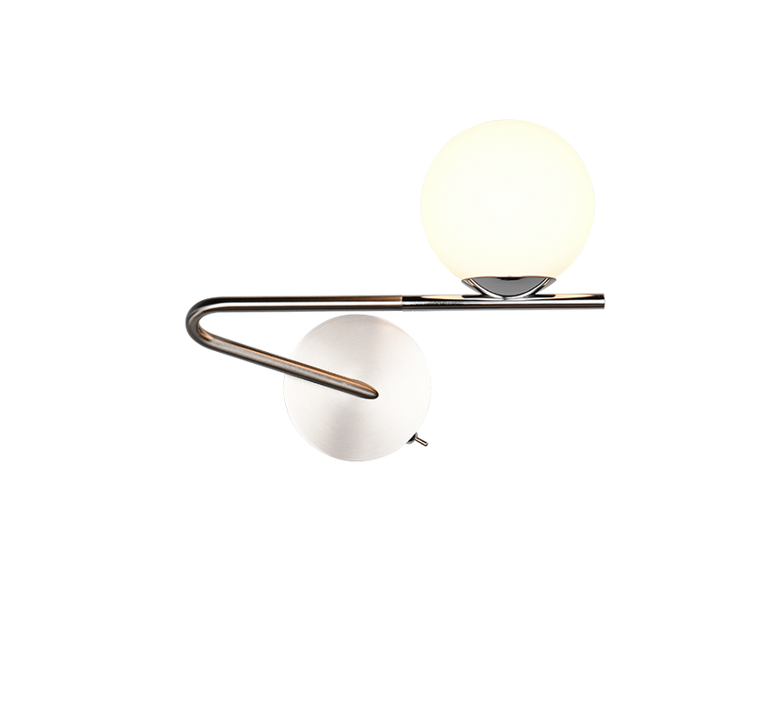 Aplique de pared Trio Flaming LED níquel mate 3000K 268970107