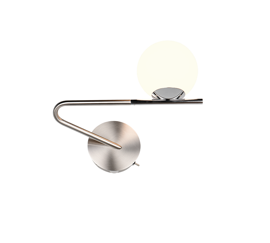 Aplique de pared Trio Flaming LED níquel mate 3000K 268970107