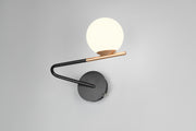 Aplique de pared Trio Flaming negro y dorado 268970180