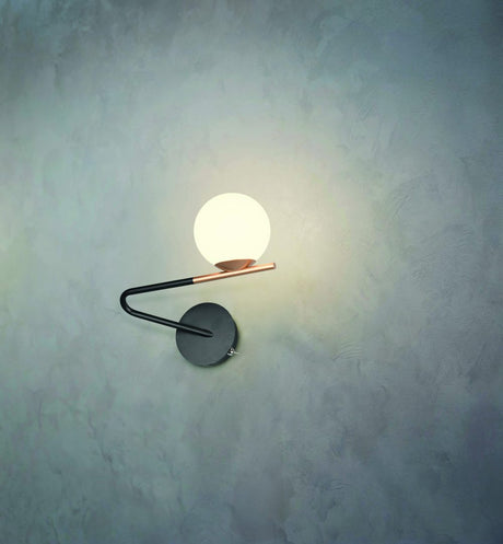 Aplique de pared Trio Flaming LED negro y dorado 3000K 268970180