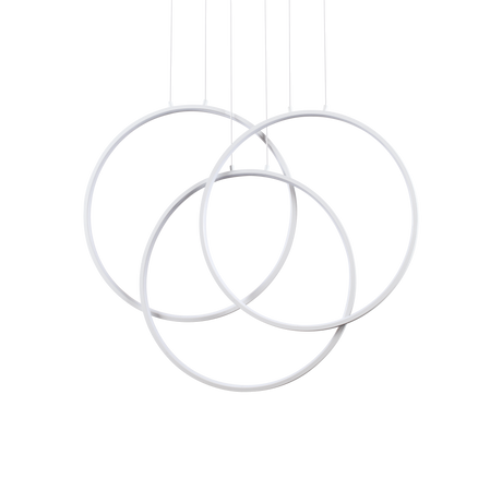 Lámpara colgante Ideal Lux Frame blanco LED 82W Ø68,5cm 269351