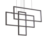 Lámpara colgante Ideal Lux Frame negro LED 93W Ø102,5cm 269382