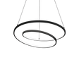 Lámpara colgante Ideal Lux Oz negro LED 47W 3000K Ø60cm 269436