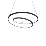 Lámpara colgante Ideal Lux Oz negro LED 47W 3000K Ø60cm 269436