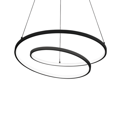 Lámpara colgante Ideal Lux Oz negro LED 52W 3000K Ø80cm 269450