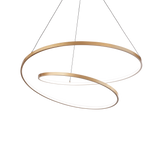 Lámpara colgante Ideal Lux Oz latón LED 52W 3000K Ø80cm 269467