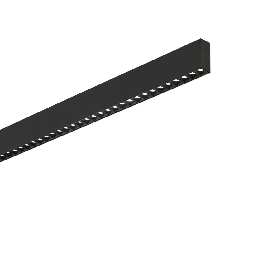 Sistema lineal Ideal Lux Steel negro LED 2 luces 36W 4000K Ø107cm 270173
