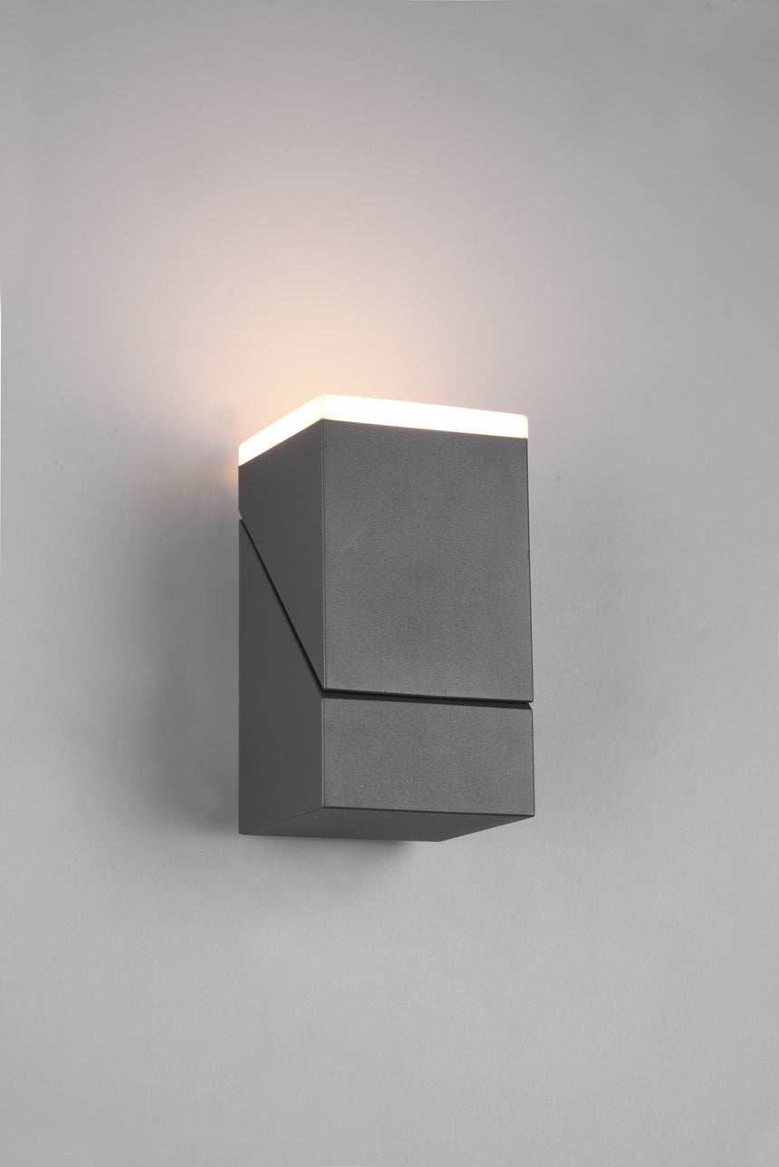 Aplique de exterior Trio Avon LED antracita 3000K regulable IP54 270660142