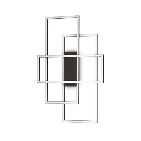 Plafón de techo Ideal Lux Frame negro LED 33W 3000K Ø62,5cm 270661