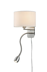 Aplique de pared Trio Hotel LED níquel mate 3000K 271170201