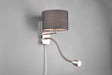 Aplique de pared Trio Hotel LED níquel mate 3000K 271170211