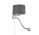 Aplique de pared Trio Hotel LED níquel mate 3000K 271170211