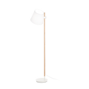 Lámpara de pie Ideal Lux Axel y tela 168cm E27 blanco madera — ref. 272245 (1)