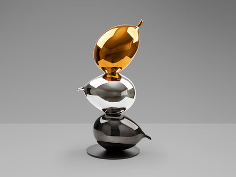 Figura decorativa Schuller Globos naranja y plata vista 4