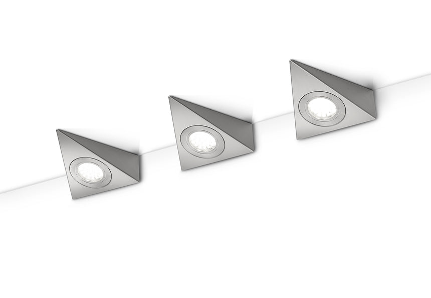 Aplique de pared Trio Ecco LED níquel mate 3000K regulable 273370307