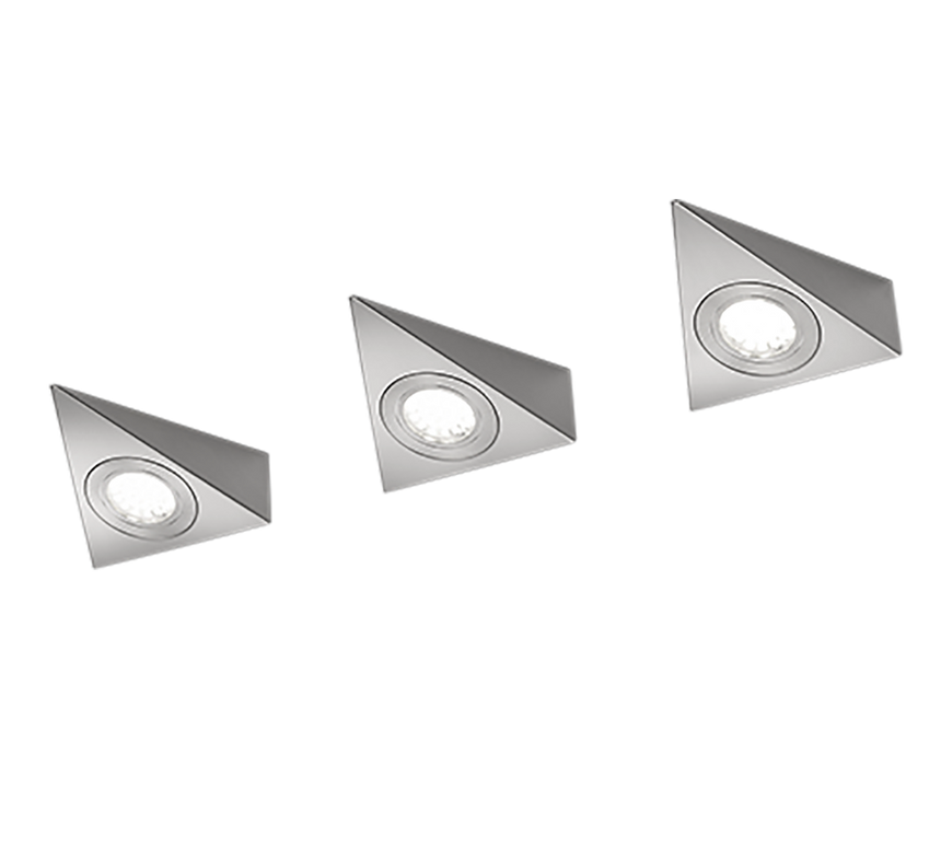 Aplique de pared Trio Ecco LED níquel mate 3000K regulable 2