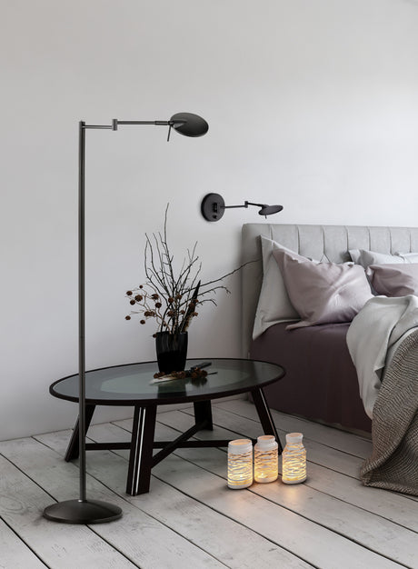 Aplique de pared Trio Kazan LED negro mate 3000K 274770132