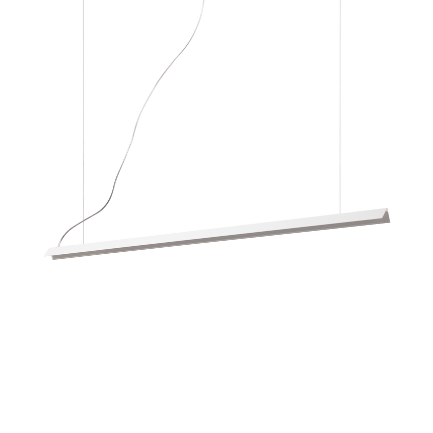 Lámpara colgante Ideal Lux V-Line blanco LED 20W Ø110cm 275369