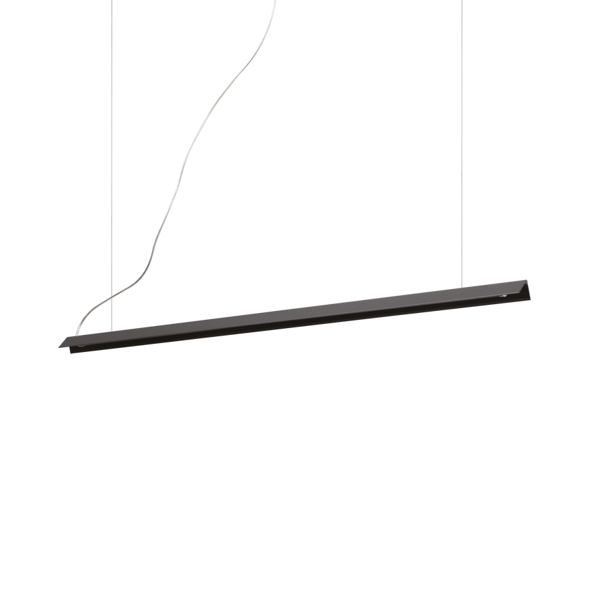 Lámpara colgante Ideal Lux V-Line negro LED 20W Ø110cm 275376