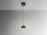 Lámpara de techo colgante Schuller Orbes 1 luz negro y smoke 3000K vista 3