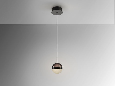 Lámpara de techo colgante Schuller Orbes 1 luz negro y smoke 3000K vista 3