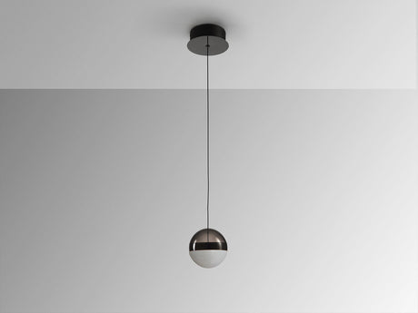 Lámpara de techo colgante Schuller Orbes 1 luz negro y smoke 3000K vista 4