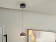 Lámpara de techo colgante Schuller Orbes 1 luz negro y smoke 3000K 276139