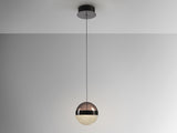 Lámpara de techo colgante Schuller Orbes 1 luz negro y smoke 3000K vista 3