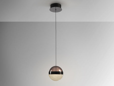 Lámpara de techo colgante Schuller Orbes 1 luz negro y smoke 3000K vista 3