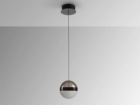 Lámpara de techo colgante Schuller Orbes 1 luz negro y smoke 3000K vista 4