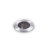 Empotrable de exterior Ideal Lux Taurus acero LED 6W IP67 Ø17,5cm 277004